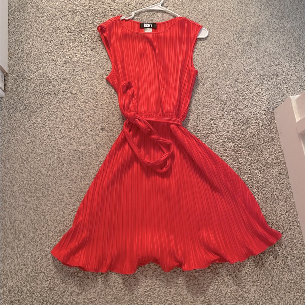 DKNY red dress. Size 8. Worn for one event